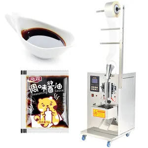 Multi-function automatic water juice oil liquid packaging soy vinegar sachet pouch take-out sauce bag filling packing machine
