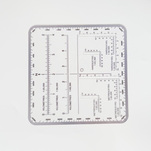 Règle et rapporteur <span class=keywords><strong>de</strong></span> coordonnées carrés transparents en plastique UTM/MGRS <span class=keywords><strong>de</strong></span> 10 cm avec différentes échelles pour la lecture <span class=keywords><strong>de</strong></span> cartes et la navigation en extérieur - Product Image 2