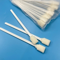 Hisopo de espuma de largo alcance de 230 mm, 50 unidades - Cabezal de 24 mm de ancho - para cabezales de impresión UV, solventes, DTF, ranuras de tinta, bandejas de goteo y rieles de carro