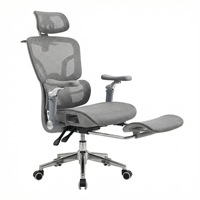Chaise de bureau ergonomique réglable de haute qualité avec support lombaire et base à cinq étoiles pour usage professionnel
