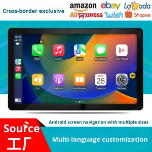 Navegador <span class=keywords><strong>GPS</strong></span> inteligente para coche de 13,3 pulgadas con Android Auto e inalámbrico CarPlay montado en el salpicadero 4G <span class=keywords><strong>GPS</strong></span> pantalla Full HD montaje Universal - Product Image 2