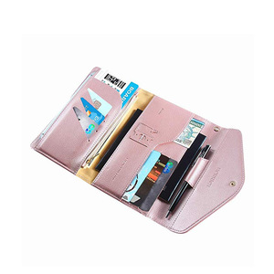 Multifunctional passport <b>holder</b>, PU leather document and passport organizer, large capacity, passport protective cover. - Product Image 3