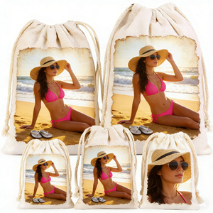 ถุงผ้าแคนวาสแบบรูดเชือกสำหรับใส่เครื่องประดับ รองเท้า ของขวัญ ถุงหิ้วแบบสั่งทำพิเศษ ป้องกันฝุ่น พิมพ์โลโก้ได้ ขายส่ง เป็นมิตรกับสิ่งแวดล้อม ทนทาน - Product Image 5