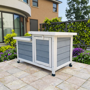 Maison de lapin en bois d'arrière-cour maison de lapin de clapier de lapin imperméable à vendre - Product Image 1
