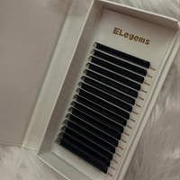 Fibre de haute qualité. 03 Extensions de cils Nube Box Extensions de cils noir mat sans cruauté d Cc Dd m Curve .05 Extensions de cils