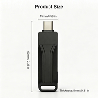 Memoria USB 3.0 Tipo-C de 128 GB, Eficiente y Conveniente, con 2 Años de Garantía para Transmisión entre Dispositivos, Ideal para Oficina y Estudiantes