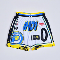 Shorts de sport en maille pour hommes, grande taille, en polyester, avec logo personnalisé, fabriqués en Chine, pour le basketball, avec poche