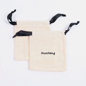 Sacs à cordon en coton biologique naturel en gros, petits sacs à cordon personnalisés en coton pour chaussures, pochettes anti-poussière pour emballage - Product Image 2