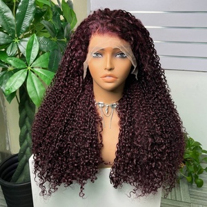 Super Double Drawn Lace Frontal <b>Wig</b> Raw Original <b>Human</b> Hair Vendors Pissy Curls Lace Frontal <b>Wig</b> - Product Image 5