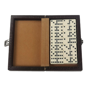 Estuche de Lujo para Dominó, Caja de Cuero PU con Diseño de Cocodrilo para Dominó Doble Seis, Juego de Mesa Ecológico, Color y Logotipo Personalizables - Product Image 3