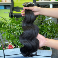 Extensions de cheveux humains vierges de haute qualité, blondes, double trame, Remy, cuticules alignées, haute densité, prêtes à la permanente