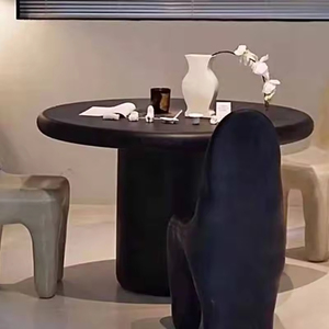 Ensemble <span class=keywords><strong>de</strong></span> <span class=keywords><strong>table</strong></span> à manger ronde en <span class=keywords><strong>bois</strong></span> massif moderne, fabriqué à la main, durable, <span class=keywords><strong>pour</strong></span> la maison, l'appartement, la salle à manger et l'hôtel, la villa - Product Image 5