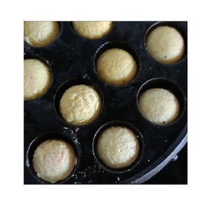 Antica teglia per muffin in ghisa 15 tazze Mini padella per Pancake in ghisa 15 tazze rotonda Poffertjes Mini padella per Pancake in ghisa olandese - Product Image 2