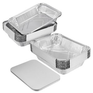 Lonchera Rectangular Desechable de Papel de Aluminio 525S 525M <span class=keywords><strong>525D</strong></span>, Utilizada para Grandes Reuniones y Contenedores de Restaurantes - Product Image 2