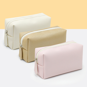 Trousse de Maquillage Portable en Cuir PU pour Femmes, Mini Trousse de Toilette pour Pinceaux à Sourcils - Product Image 1