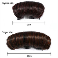 Cheveux Chignon Synthétique Invisible Perruque Clip Insertion de Volume Inégale Ajouter les Cheveux des Femmes Volume Cheveux Coussinets Avec Peigne