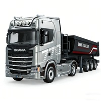 Nouveau modèle de camion à plateau basculant semi-remorque Huina 1501 Tractor License Scania 770S V8 1/18 RC 2026, télécommande 2.4G