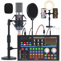 Carte Son Professionnelle 48V Enregistrement Live Kit Carte Son BM800 Chaussures Originales de Marque Femme 2024 Microphone Maono Microfono