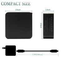 Adaptateur secteur USB C 65W Type C Power PD Wall Charger pour Mac Book Pro, Dell, Lenovo, HP, a Cer et tous les ordinateurs portables ou téléphones intelligents