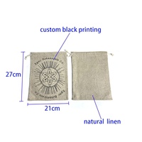 Sac à poussière en coton et lin naturel avec cordon de serrage, sac de rangement personnalisé pour outils, bijoux, cadeaux, avec logo