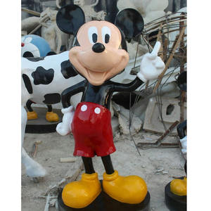 Escultura de <span class=keywords><strong>Mickey</strong></span> personalizada, estatuas de <span class=keywords><strong>Mickey</strong></span> de resina de fibra de vidrio de tamaño real, escultura de <span class=keywords><strong>Mickey</strong></span>, decoración del hogar - Product Image 2