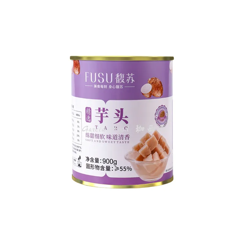 Taro dolce In scatola di alta qualità (900g * 12 lattine/ctn) adatto per aggiungere nei dessert o qualsiasi bevanda e pronto da mangiare