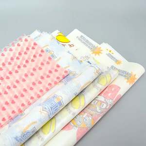 Custom Logo Printing <b>Food</b> Grade Burger Packaging Oil Grease Resistant Sandwich Wrappers for Cake Pizza Bread Single Side Coating - Product Image 2