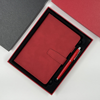 Vente à chaud d'ensemble cadeau de journaux en lin à couverture rigide avec carnet en cuir imprimé avec stylo et boîte cadeau