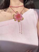 Ontwerpers Franse kralenbloemstengel, handgeweven bloemmotief van zaadkraaltjes voor doe-het-zelf bruidsboeket, decoratie voor thuisvaas