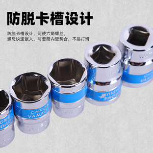 Pengchi Hardware Hex Socket Wrench Set 1/2 Inch Chrome Vanadium Steel Mirror Finish Automotive Repair Tools - Product Image 4