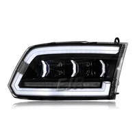 Conjunto de Faros LED para Dodge Ram 1500 2500 3500 08-18, Modificados con Señal de Giro Secuencial, DRL, Proyector, Lámpara Delantera
