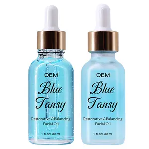 Populer Balancing Skin Glowing Serum Acne Fighting Blue Tansy Minyak Wajah