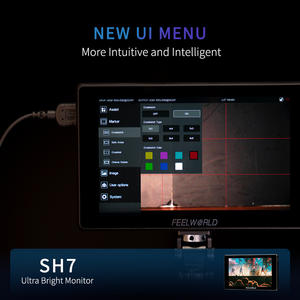 FEELWORLD SH7 Hmi Resolución Capacitiva Muti-touch Customtft Spi Display Monitor Full Hd de 7 pulgadas con Monitor de cámara SDI HDMI - Product Image 4