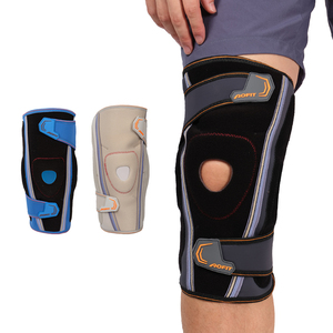 Genouillère de soutien personnalisée <span class=keywords><strong>pour</strong></span> le basketball et la course à pied, avec protection et stabilisation de l'articulation rotulienne ouverte et bandes métalliques double face - Product Image 1