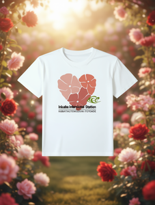 T-shirt da donna Inleaba International Station con stampa floreale a cuore, manica corta, girocollo, grafica stampata, primavera estate - Product Image 2