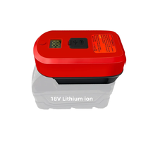Adaptateur de chargeur 65W avec port Type-C et écran LCD pour outils électriques à batterie au lithium 18V de Milwaukee