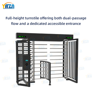Gerbang Putar Modern Full Height Dual Mode AT506 Pengontrol Pejalan Kaki Akses Cepat 2700mm Penghalang Tempat Aktivitas Pusat Olahraga - Product Image 3