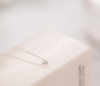 Colliers pour femmes en argent sterling 925 avec pendentifs porte-bonheur plaqués rhodium, bijoux en zircon tendance pour les mariages et les cadeaux festifs