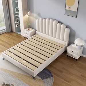 <span class=keywords><strong>Cama</strong></span> <span class=keywords><strong>de</strong></span> princesa blanca estilo Crema para niños, <span class=keywords><strong>cama</strong></span> <span class=keywords><strong>de</strong></span> princesa para niñas, <span class=keywords><strong>cama</strong></span> individual <span class=keywords><strong>de</strong></span> 1,5 metros, bolsa suave <span class=keywords><strong>de</strong></span> cuero, <span class=keywords><strong>respaldo</strong></span>, diseño moderno Simple para - Product Image 3