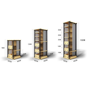 FISHINGFANS <span class=keywords><strong>Support</strong></span> de rangement <span class=keywords><strong>vertical</strong></span> multifonctionnel pour cannes à pêche, en bois et en métal, à base rotative, à fixer au mur, 78-152 cm - Product Image 2