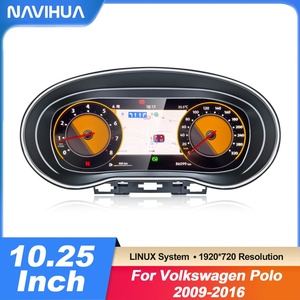 NaviHua Oil Gauge Dashboard Panel Instrument <b>Speedometer</b> <b>Car</b> Auto Meter Virtual Cockpit <b>for</b> Volkswagen VW Polo 2009 2016 - Product Image 2