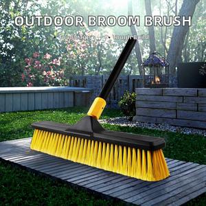 Brosse de nettoyage commerciale extérieure robuste Maxfree à poils durs en plastique pour terrasses, garages, sols en béton et carrelage - Product Image 3