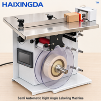 Machine d'étiquetage d'angle semi-automatique pour l'application d'étiquettes adhésives sur les coins des boîtes, équipement d'emballage de cartons