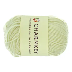 Charmkey Hot Selling 100% Gemerceriseerd Wolgaren Multicolor Gehaakt Breiwolgaren