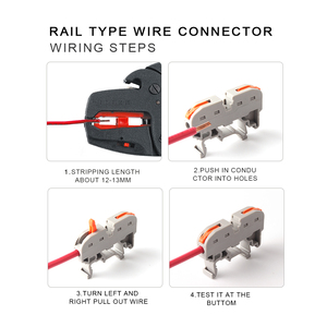 Đầu Nối Dây Khối Đầu Cuối <span class=keywords><strong>Din</strong></span> <span class=keywords><strong>Rail</strong></span> 211 Dây Dẫn Nối Nhanh Dây Dẫn Nối Nhỏ Gọn Đầu Nối Cáp Nhanh Dây Dẫn Nhỏ - Product Image 4