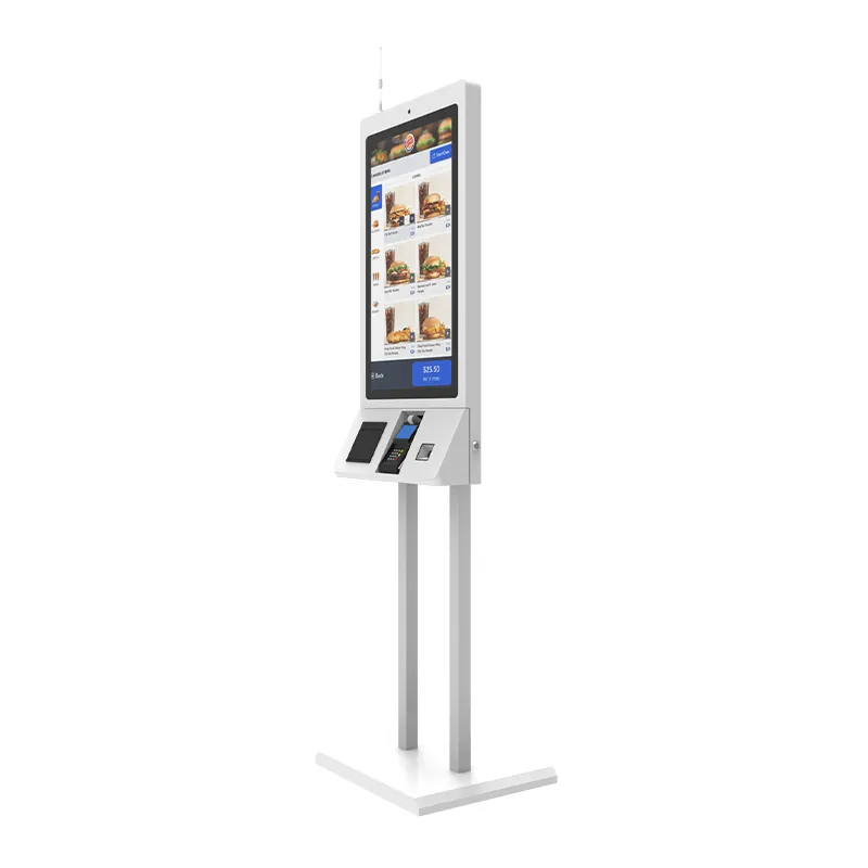 24 27 32 Inch Qr Self-Service Terminal Met Camera Restaurant Betaling Kiosk