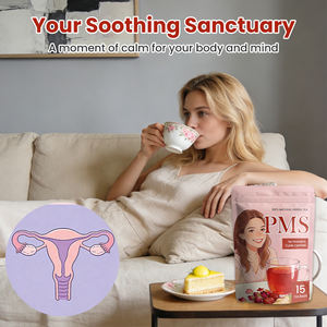 Thé aux herbes OEM privé gingembre et rose pour le confort du <span class=keywords><strong>cycle</strong></span> féminin, thé <span class=keywords><strong>menstruel</strong></span>, thé pour les troubles prénataux (TSP) - Product Image 6