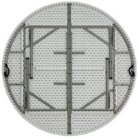Table Pliante en Plastique pour Mariage Extérieur, Table Ronde de 6 Pieds et Chaises Utilisées pour Banquet Moderne