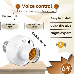 Nhà thông minh điều khiển không dây E27 vít đèn cơ sở điều khiển bằng giọng nói off-line cảm ứng ánh sáng bóng đèn chuyển đổi chủ - Product Image 6