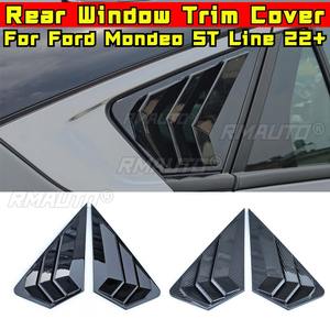 Garniture de fenêtre triangulaire arrière de type « Shark Cheek » pour Ford Mondeo EcoBoost 2022+, couvercle de garniture de fenêtre latérale arrière, accessoires de voiture - Product Image 2